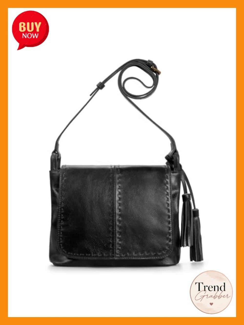 Vintage Genuine Leather Crossbody Bag with RFID Multi-Pocket Shoulder Handbag